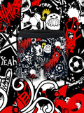 5pcs Cartoon Monster Funny Graffiti Print Boxer Briefs