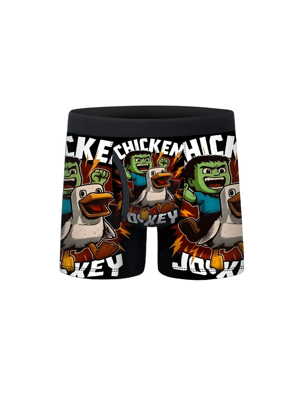 5pcs Pixel Block Game Character All Over Print Boxer Briefs