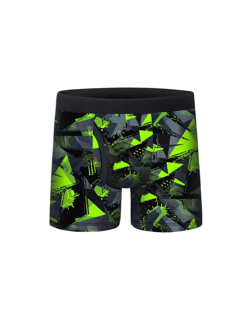 5pcs Boys Camouflage Print Half Fly Front Boxer Briefs