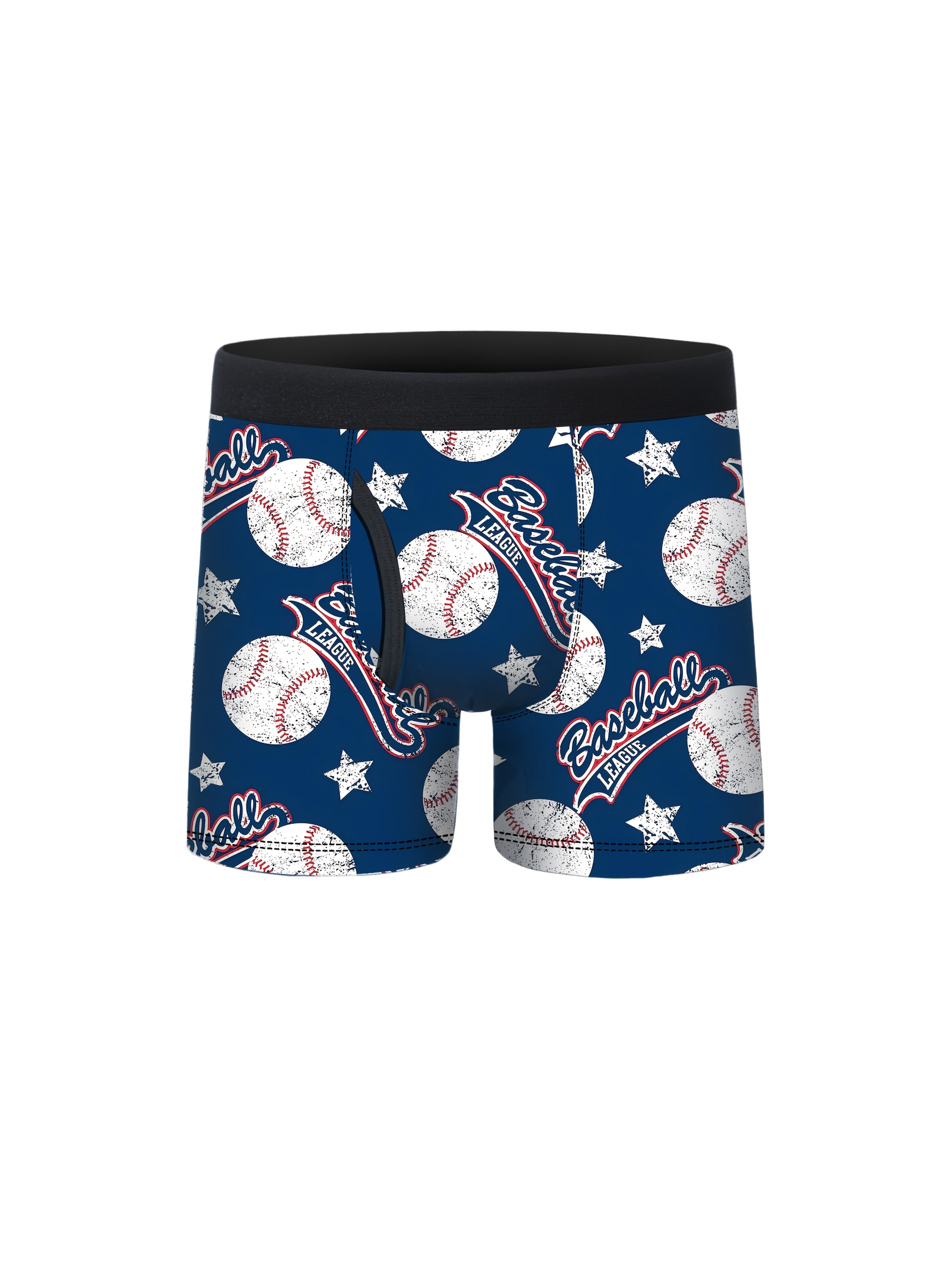 5pcs Boys Sports Ball Half-Open Front Flat Briefs