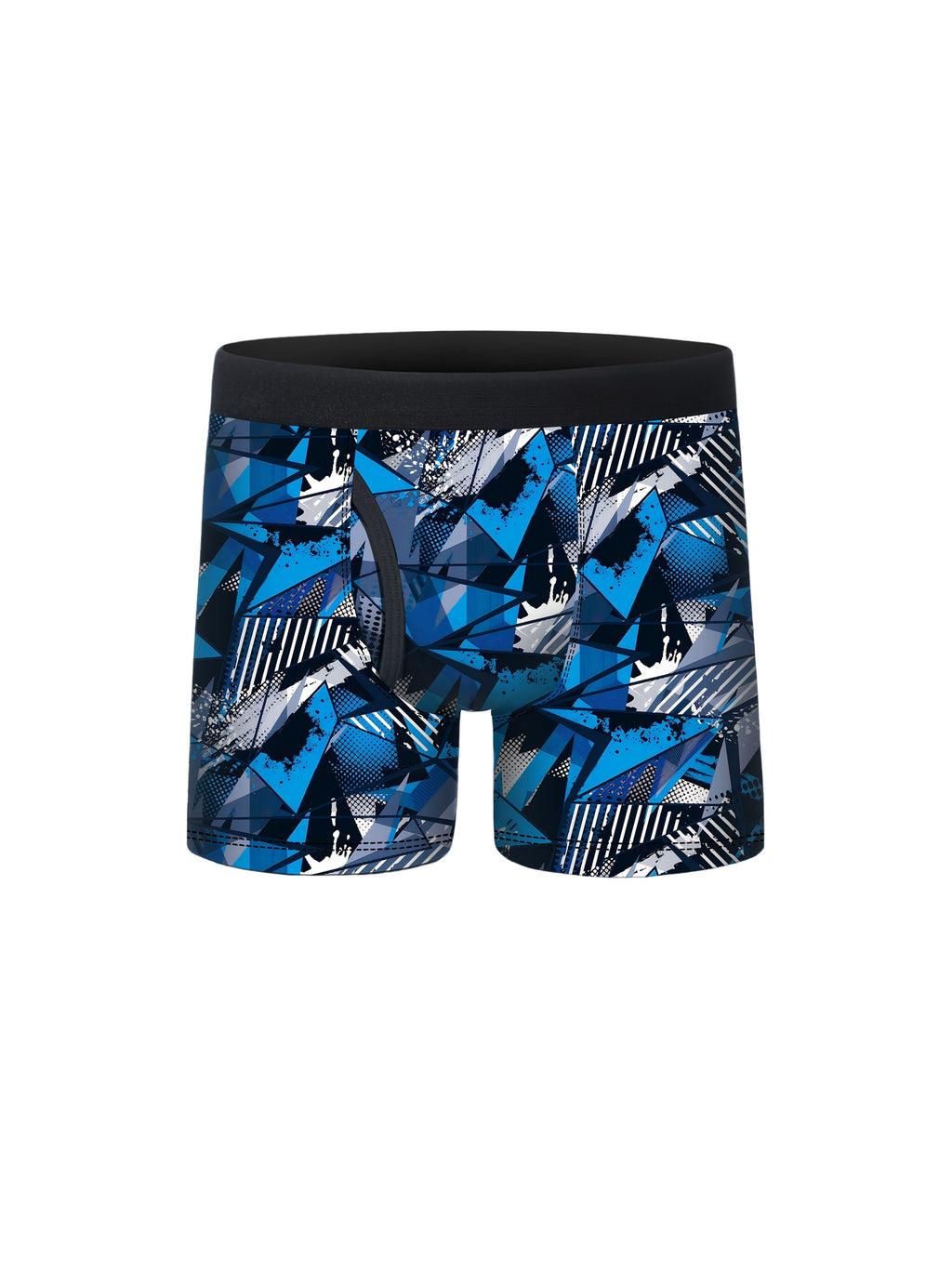 5pcs Boys Camouflage Print Half Fly Front Boxer Briefs