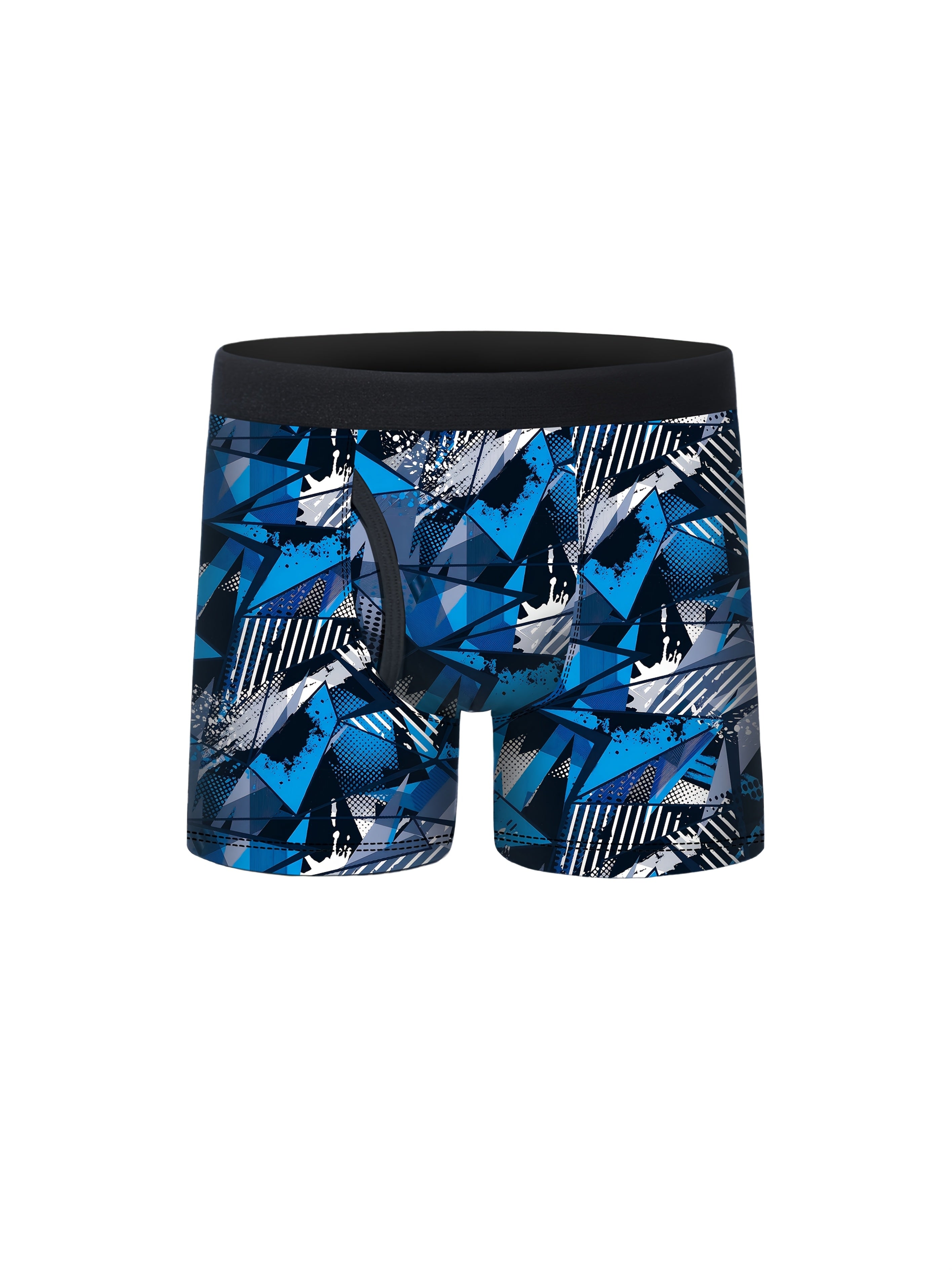 5pcs Boys Camouflage Print Half Fly Front Boxer Briefs